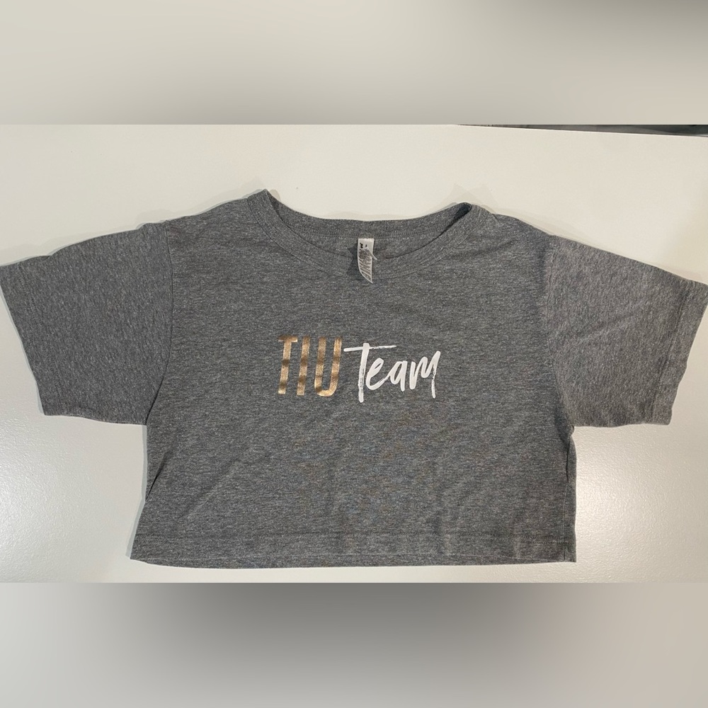 Tone It Up Crop Top (Grey)